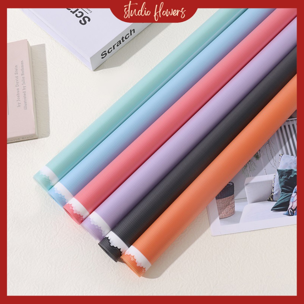 

20 LEMBAR Kertas Buket Bunga Flower Wrapping Pastel Color Grid KB6033