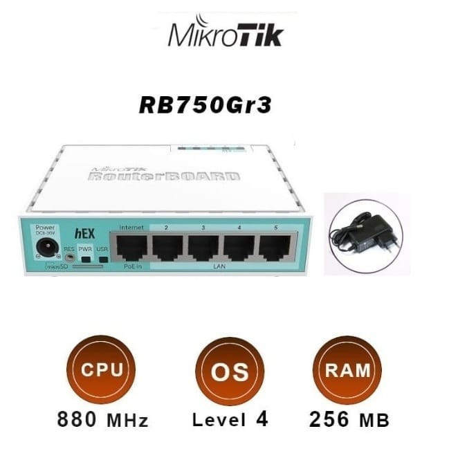Mikrotik RB750Gr3 ( hEX ) Gigabit
