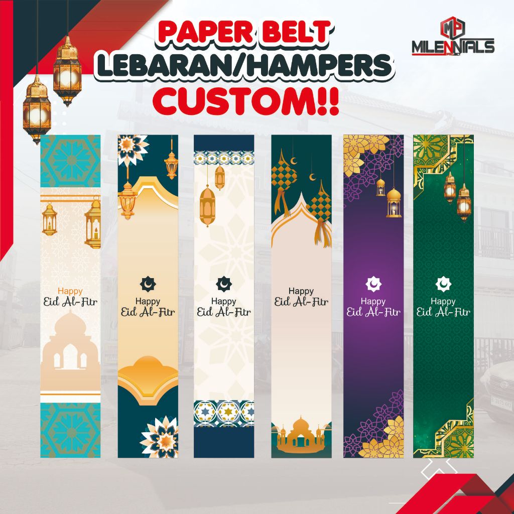 

Paper Belt Idul Fitri / Sleeve / Label Segel Box / Paperbelt