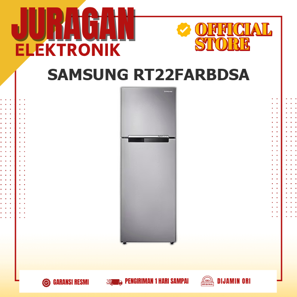 SAMSUNG RT22FARBDSA KULKAS 2 PINTU SIDE BY SIDE SMART INVERTER 234L RT22FARBDSA RT22FARBDSA