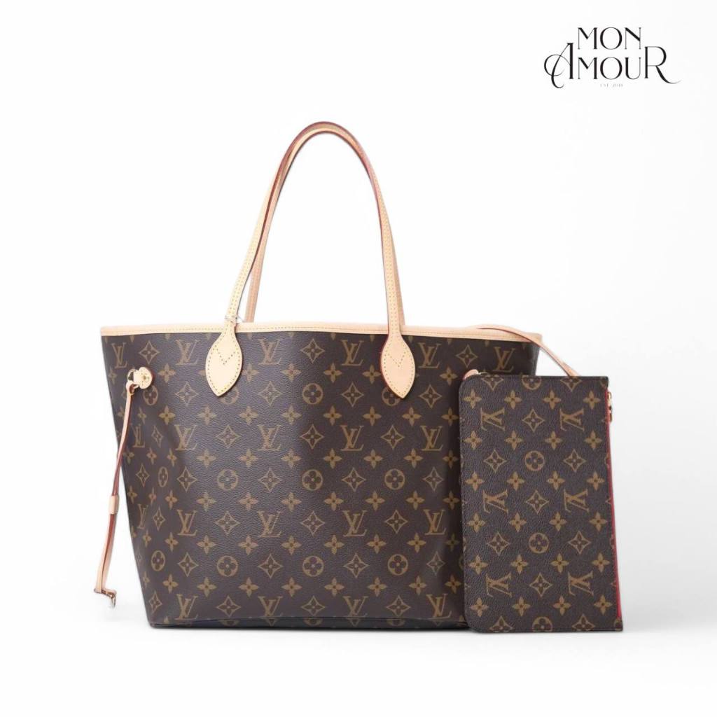 [READY STOCK] L*UIS VUITTON LV NEVERFULL MONOGRAM MM IN CERISE RED