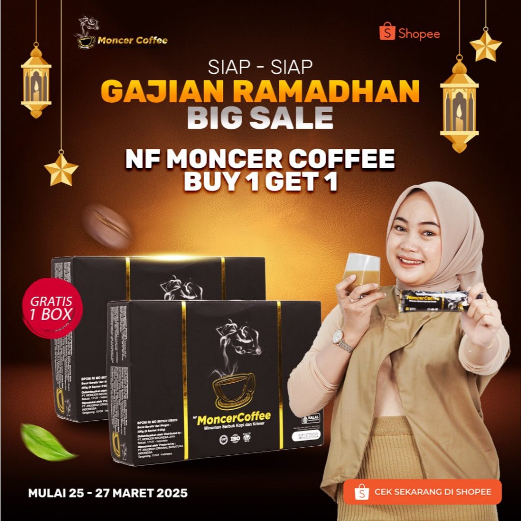 

[GAJIAN SALE] BELI 1 GRATIS 1 KOPI NIKMAT AMAN SUDAH HALAL & BPOM