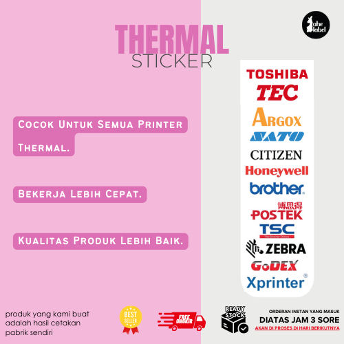 

InJO Label Thermal 100x150 mm Stiker Video Unboxing Resi Pengiriman A6 Isi 250 PCS
