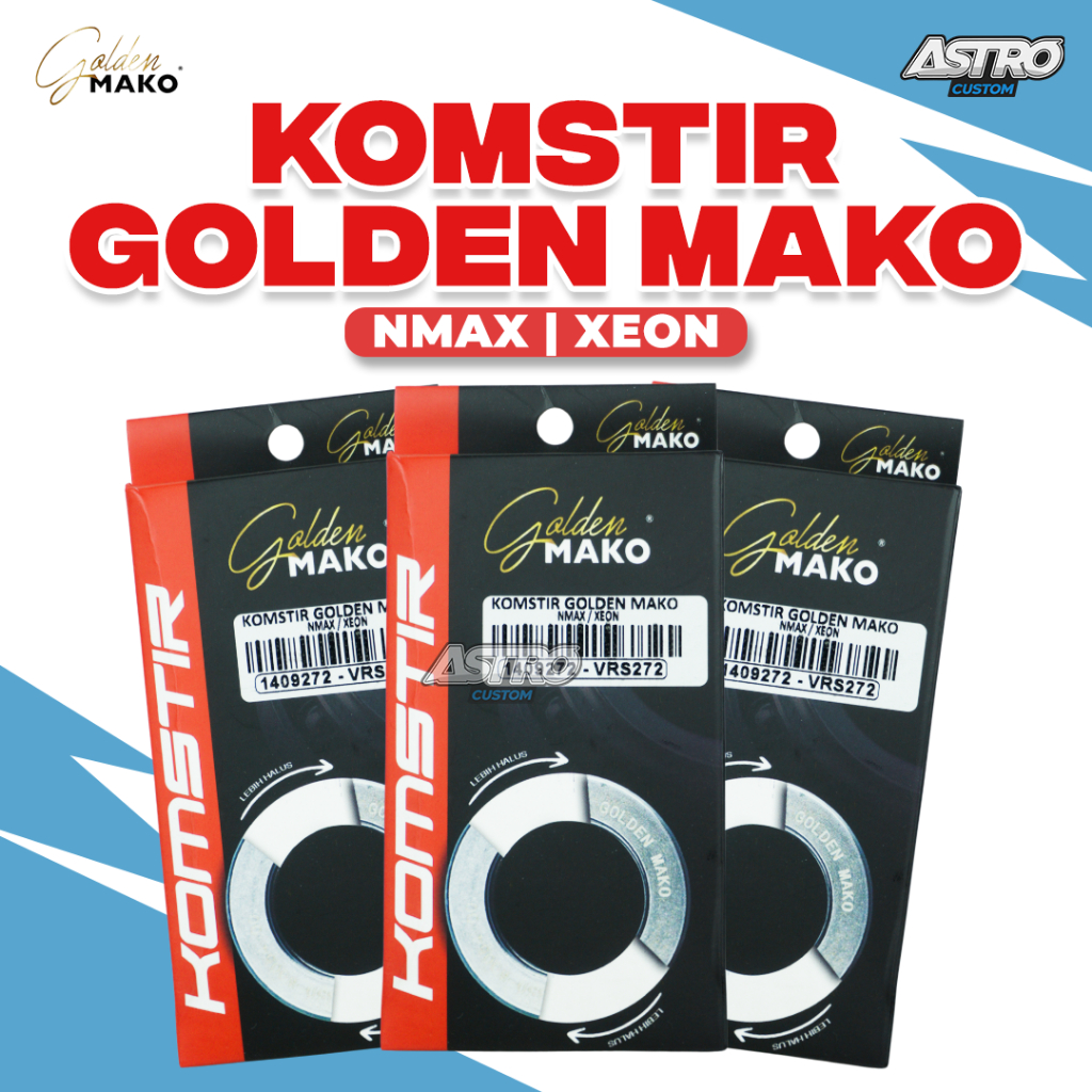 Komstir Golden Mako Nmax Aerox 155 NEW Xeon B65 Comstir Bearing Laher Stang Racing