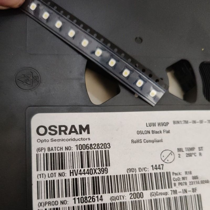 LED SMD Headlamp motor, OSRAM OSLON LUW H9QP, harga per 1pcs