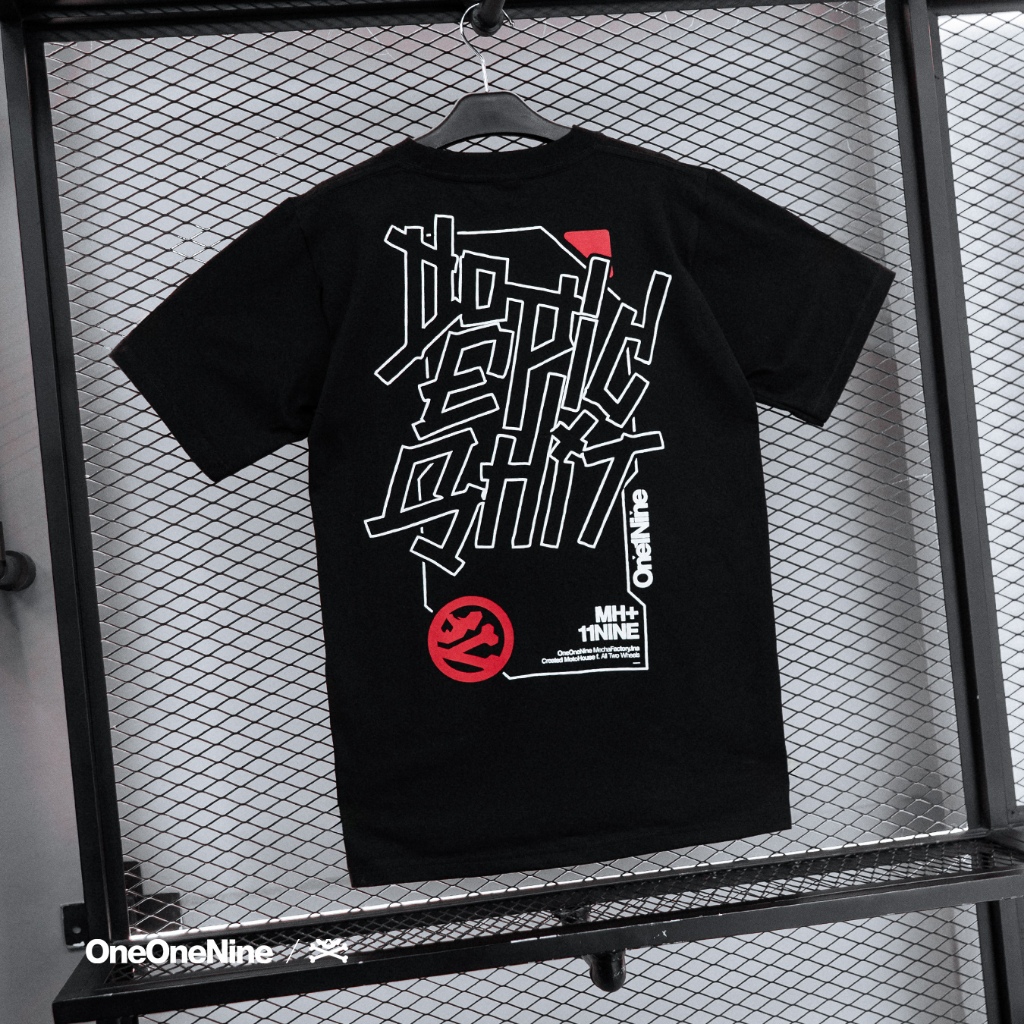 Oneonenine Ksr Tshirt Vast Black - Kaos Pria Distro Combed Sablon