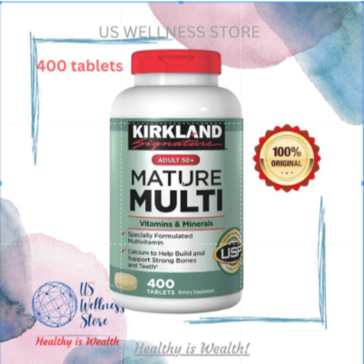 Kirkland Signature Adult 50+ Mature Multi Isi 400 Tablets
