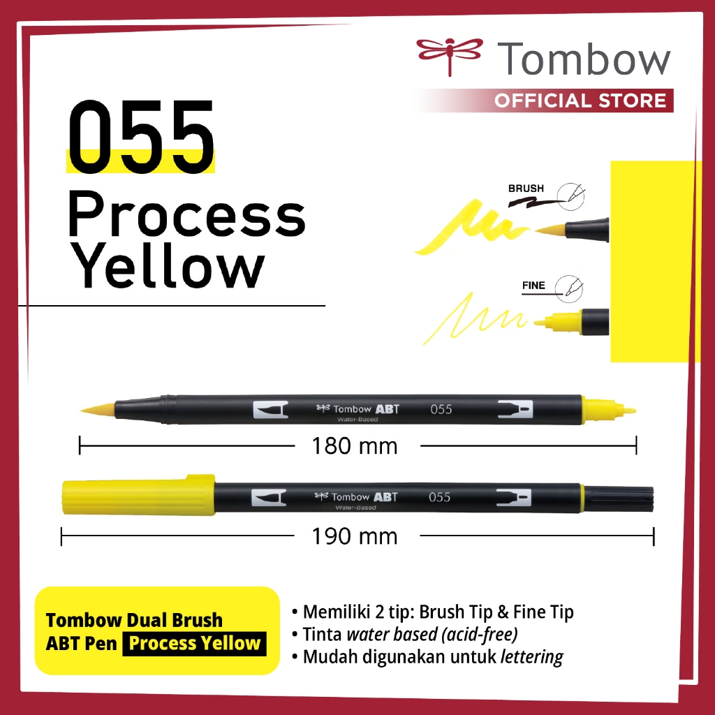 

Tombow Dual Brush ABT Pen Process Yellow
