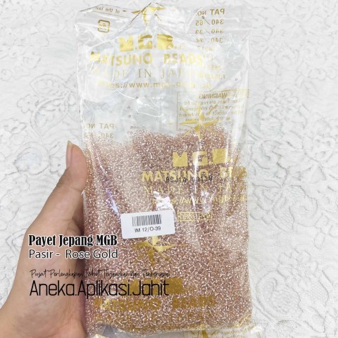 [PRE-ORDER] 1 PON PAYET JEPANG MGB BATANG PASIR 39 ROSE GOLD (450 GRAM)
