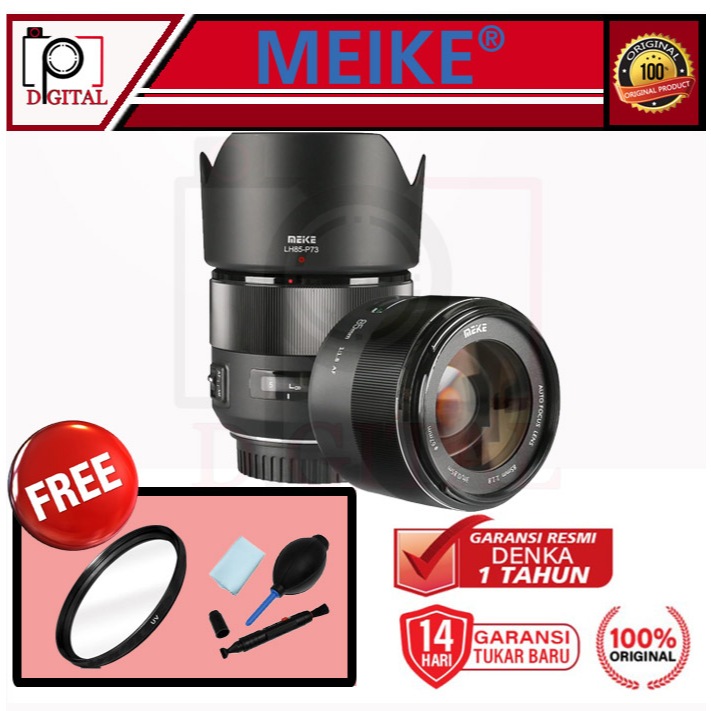 Lensa Meike AF 85mm f1.8 for Canon EF Mount / Meike 85 mm f/1.8 Fix Lens Resmi