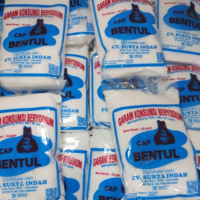 

Garam Konsumsi Beryodium Cap Bentul 150gr