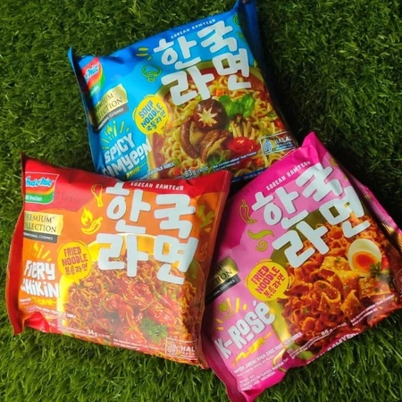 

Indomie Korean Fiery Chickin Flavor / Korean Series Spicy Ramyeon Flavor / Korean Series K-Rose Flavor