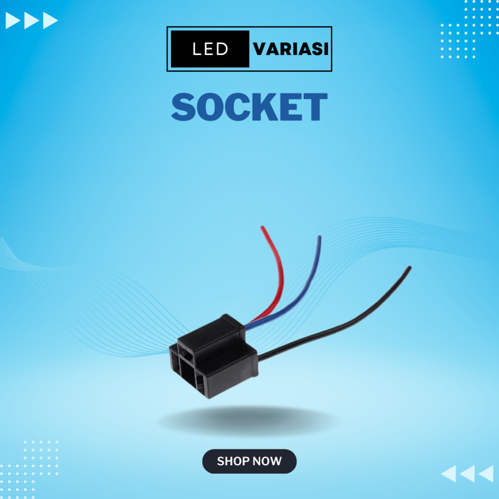 Socket h4 Bola Lampu Hitam Mobil Innova Avanza Agya Calya Terios Fortuner