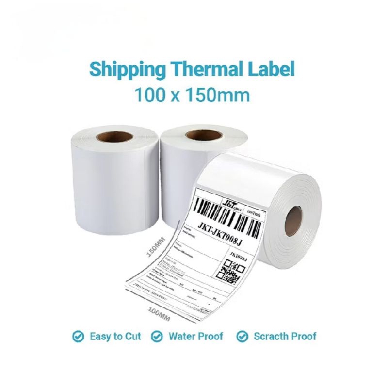 

KERTAS THERMAL LABEL STICKER UKURAN A6 100 X 150 BARCODE