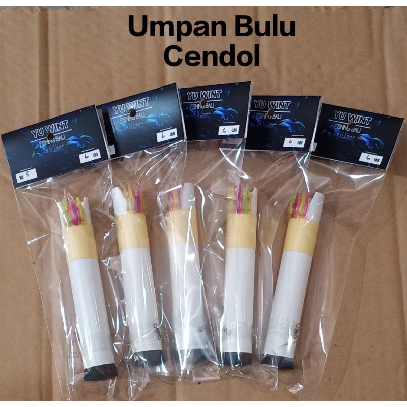 Umpan Rangkaian Bulu Cendol - Bulu Cendol Sabiki - Umpan Sabiki