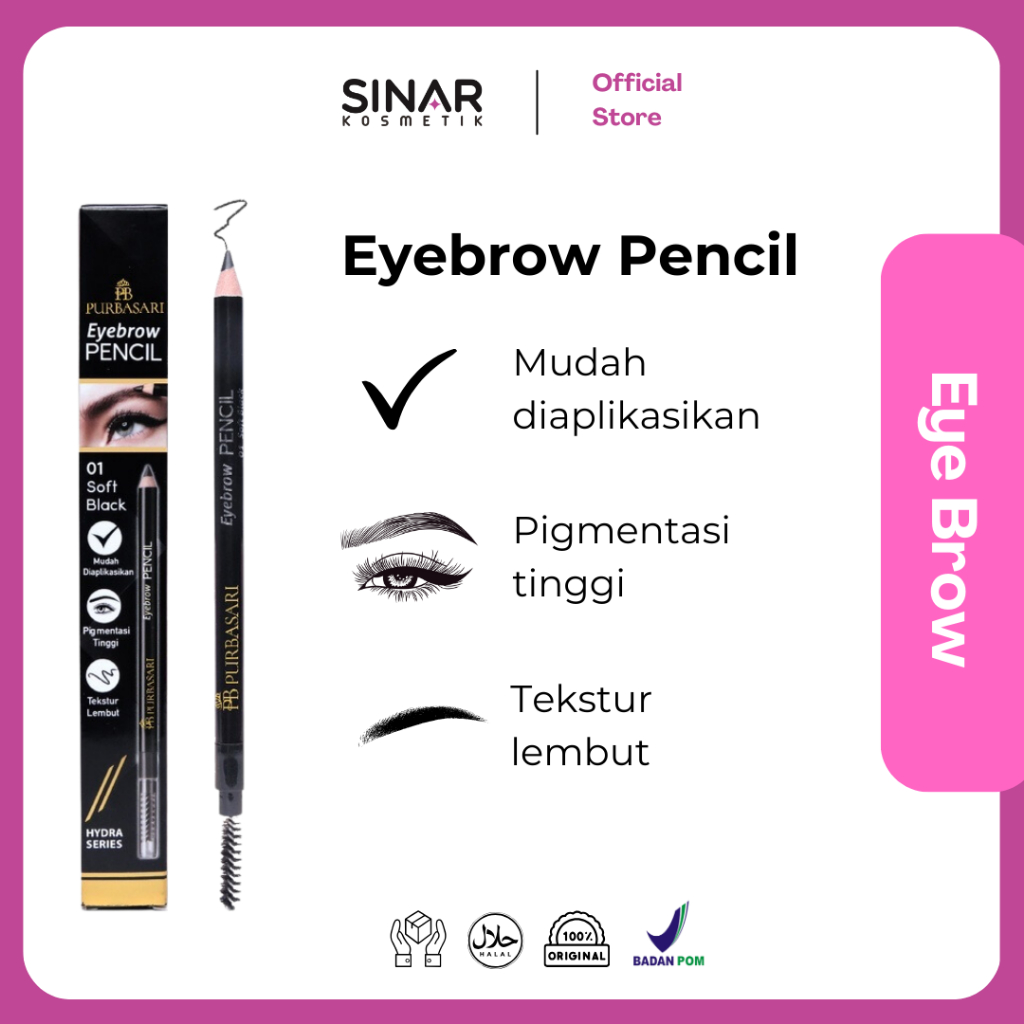 Purbasari Eyebrow Pencil Hydra Series - Pensil Alis