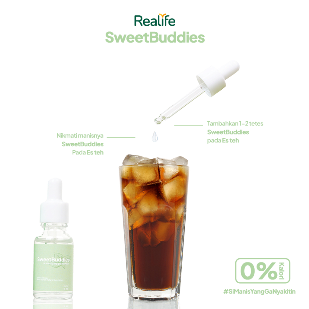 

SweetBuddies Stevia Cair 15ml – Pemanis Sehat untuk Teh & Minuman Diet