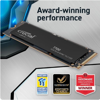 CRUCIAL T700 PCIe Gen5 NVMe M.2 SSD - 2TB