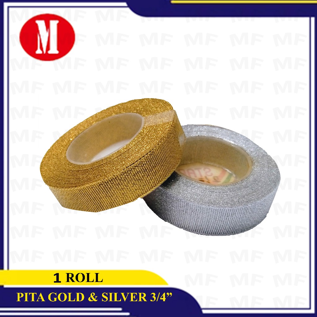 

Pita Kain Gold & Silver 3/4'' 1 Roll