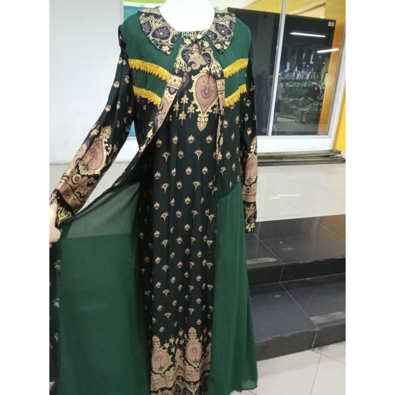 GAMIS BATIK ROMPI TERPISAH JUMBO XXL BAHAN BATIK TEBAL HALUS ADEM SLETING BELAKANG ROMPI BAHAN BATIK