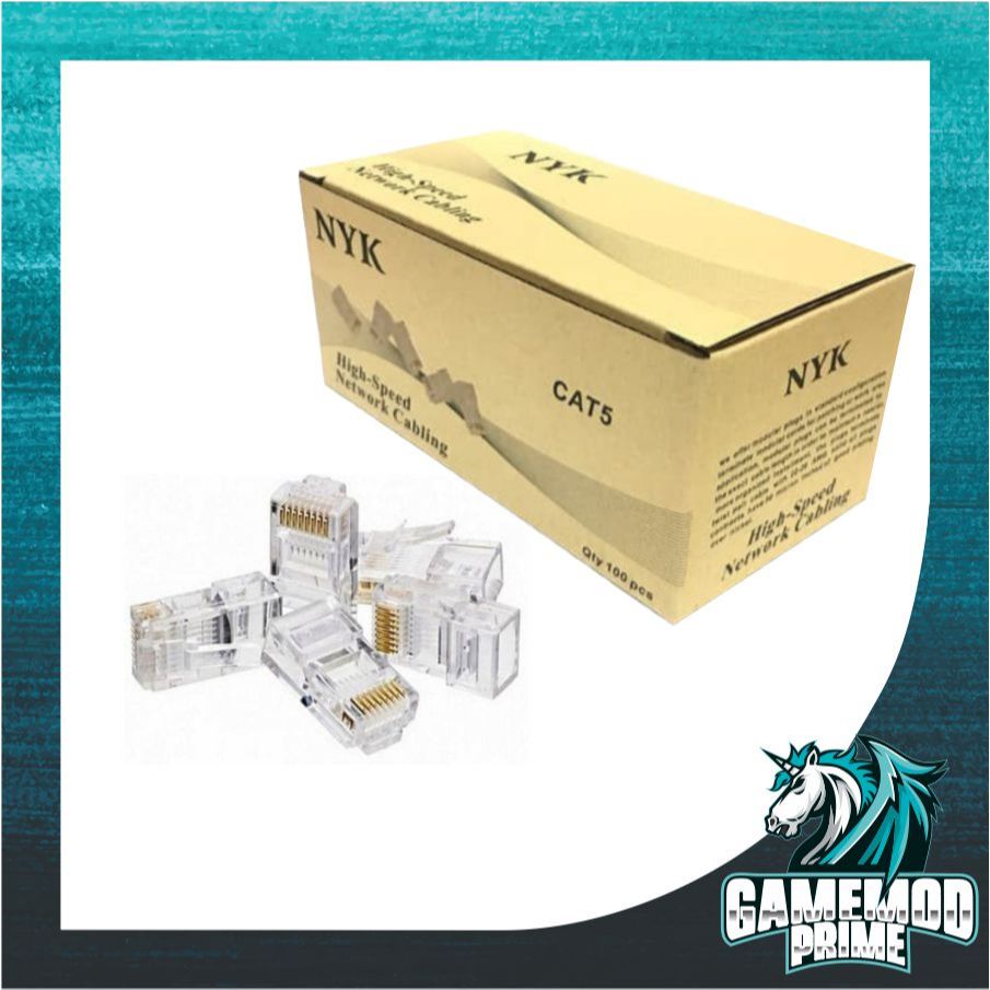 NYK Conector Rj45 Cat5 isi 100pcs / RJ45 CAT 5 NYK