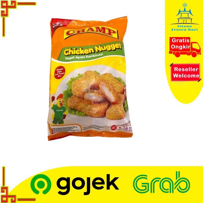 

Combination Chicken Nugget Naget Ayam 900gr - CHAMP