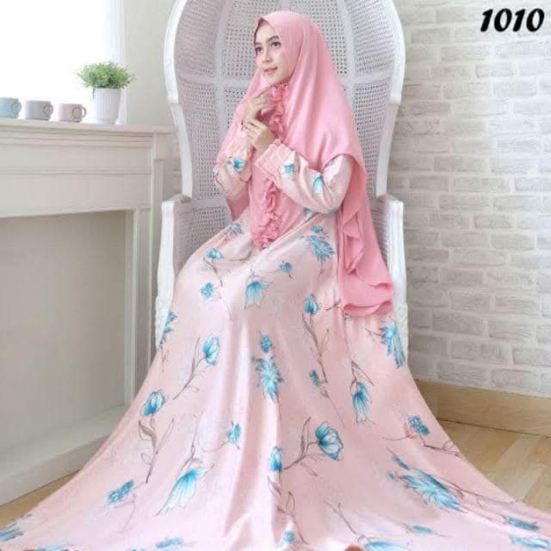 One Set Gamis Motif Bunga
