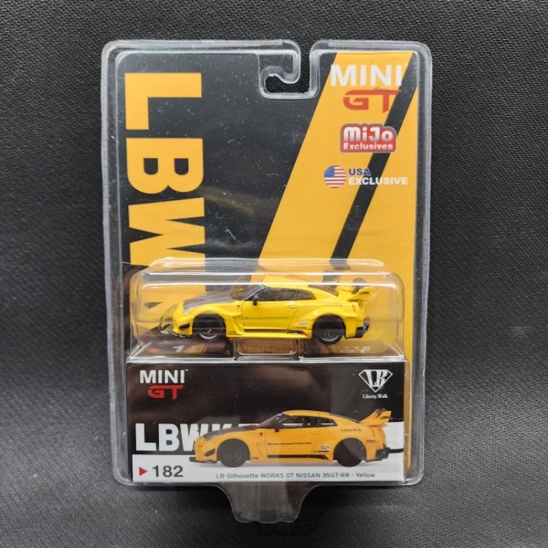 Mini GT 182 Nissan 35GT-RR LB-Silhouette Works GT (Yellow) MIJO
