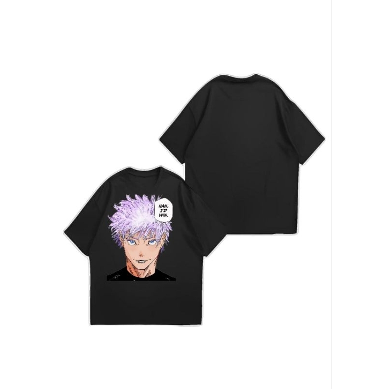 tshirt kaos anime Jujutsu Kaizen Gojo Saturo "Nah Id Win" - Kaos anime Jujutsu Kaizen Gojo Saturo "N