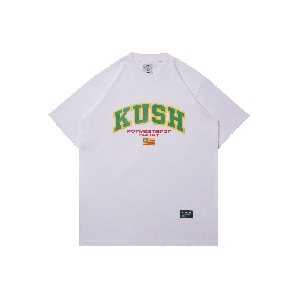 Pot Meets Pop Kaos Lengan Pendek - Kush Tee White SS`25 - Tshirt