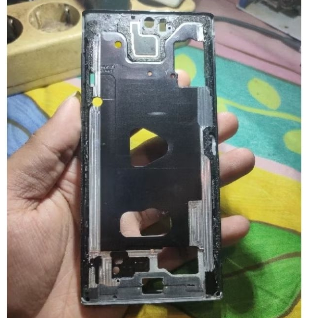 frame lcd bekas Samsung galaxy note 10 biasa