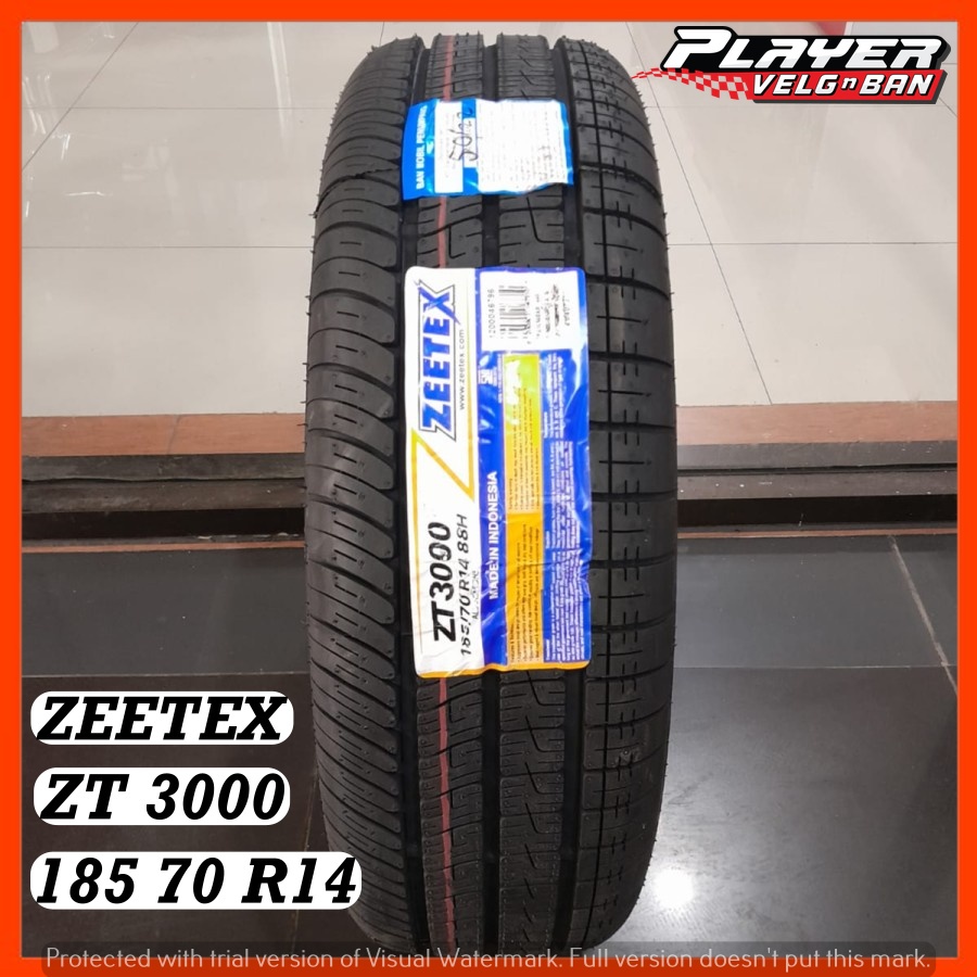 BAN MOBIL TUBLES UKURAN 185/70 R14 ZEETEX ZT 3000 BAN RADIAL STANDAR AVANZA XENIA RING14