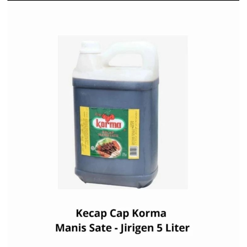 

Kecap Manis Cap Korma/Kecap sate kemasan jerigen