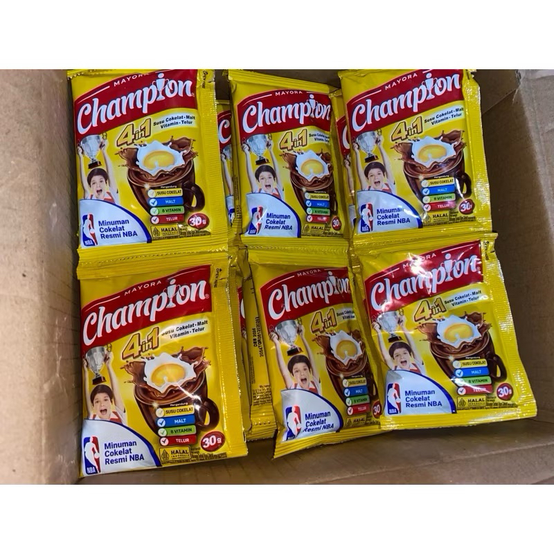 

Energen Champion renceng minuman coklat 300gr isi 10 sachet