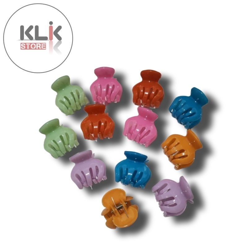 Jedai Jepit Rambut Cakar 5 5cm / Warna Glossy Metalik