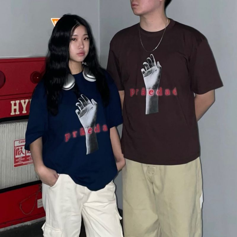 Praedae T-Shirt Hopeless Romantic Brown