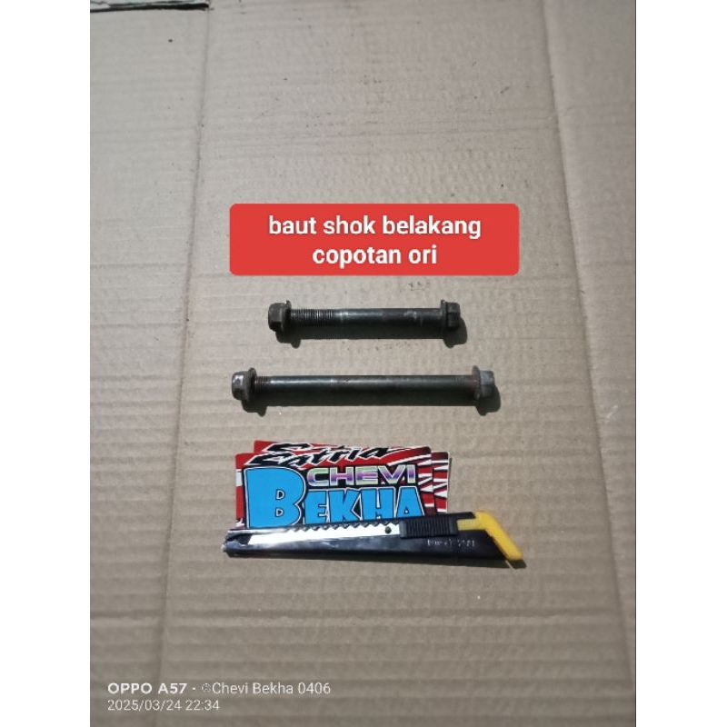 baut as shok breker belakang satria 2 tak satria hiu lumba ori copotan