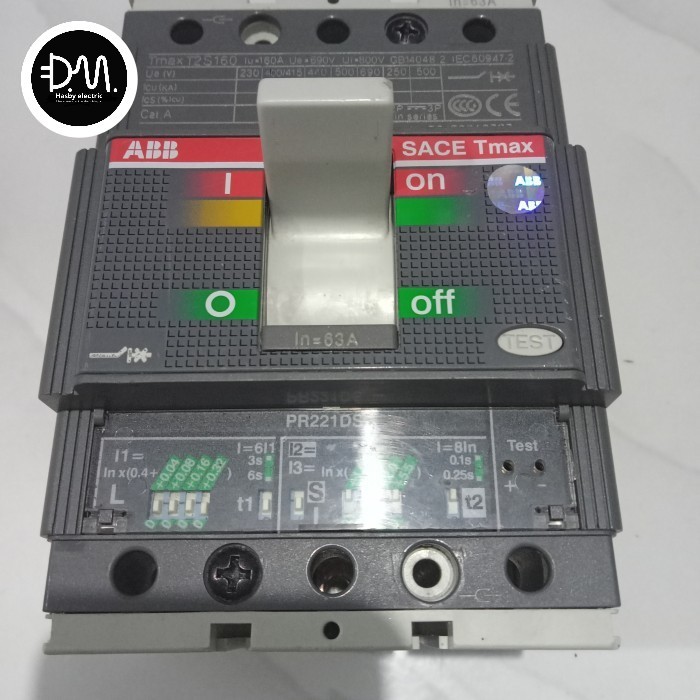 ABB MCCB T2S 160 3P 63A 50ka