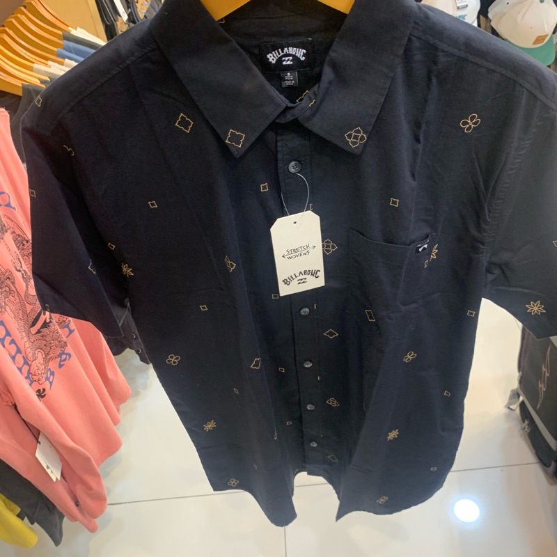 Kemeja Pria Billabong Original Sundays Mini Black New