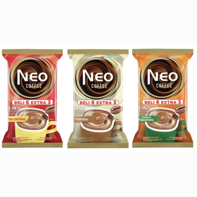 

NEO Coffee Kopi 3 in 1 Sachet 9 x 20 g