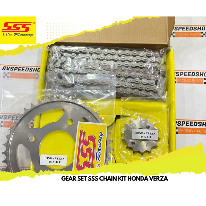 GEAR SET SSS CHAIN KIT HONDA VERZA