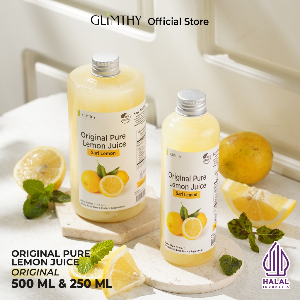 

Glimthy Sari Lemon 500 ml Murni Jus Sari Lemon Alami