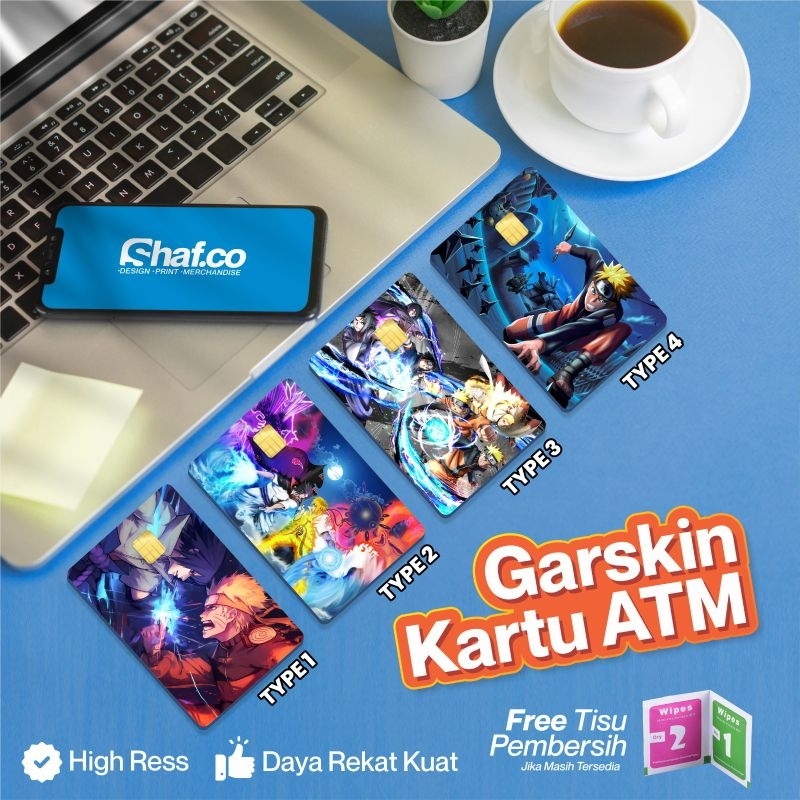 GARSKIN STICKER KARTU / FLAZZ / SKIN CARD / STIKER / NARUTO / NARUTO SHIPPUDEN / SASUKE / NARUTO UZU