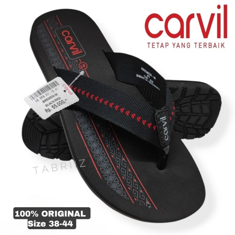 DISKON Sandal Pria CARVIL Original Anti Air - Sendal CARVIL Pria - 100% ORIGINAL