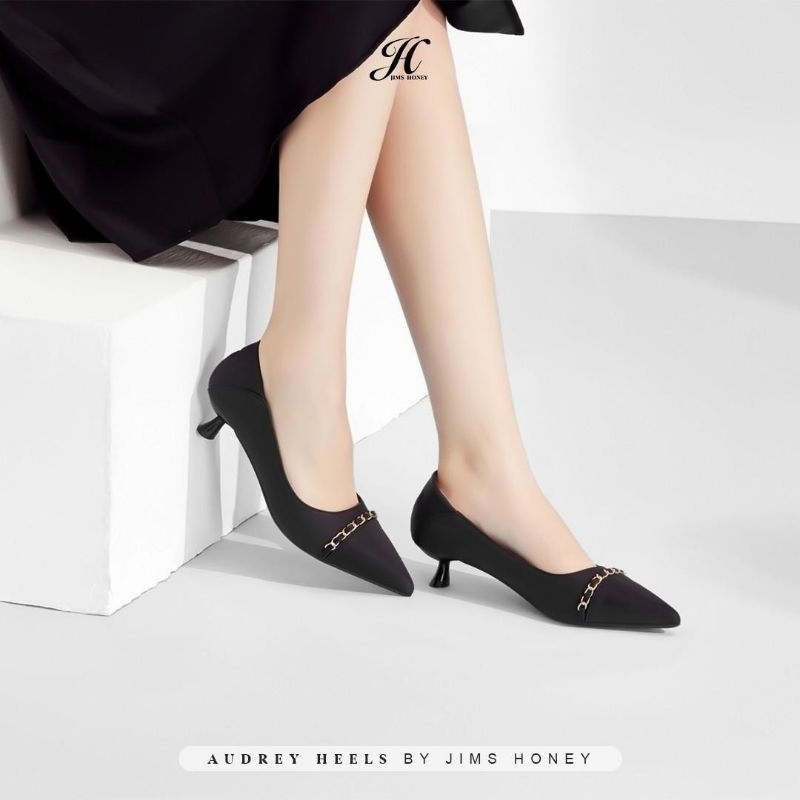 JIMS HONEY - AUDREY HEELS - SEPATU WANITA HEELS WANITA SEPATU KERJA HEELS 4CM