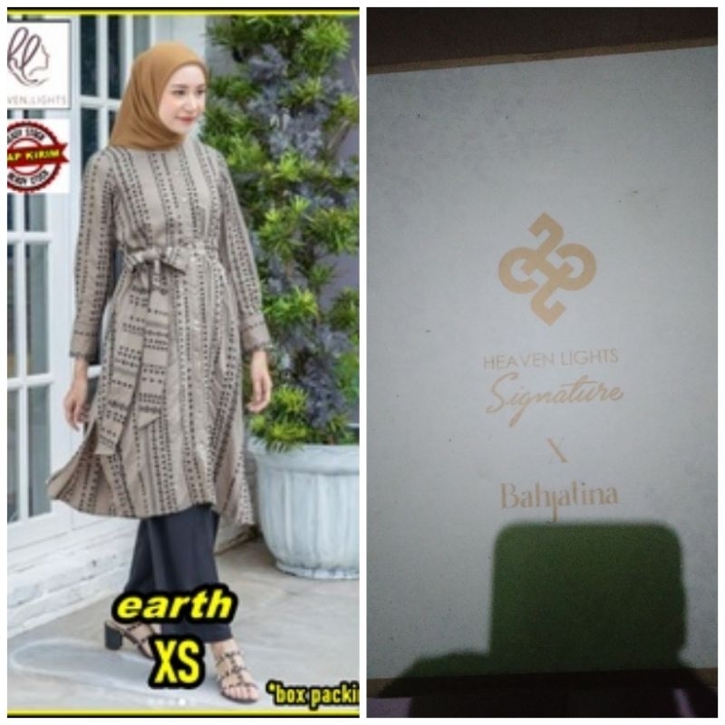 Heavenlights Gamila Long Tunic Earth Xs Heaven Lights Tunik