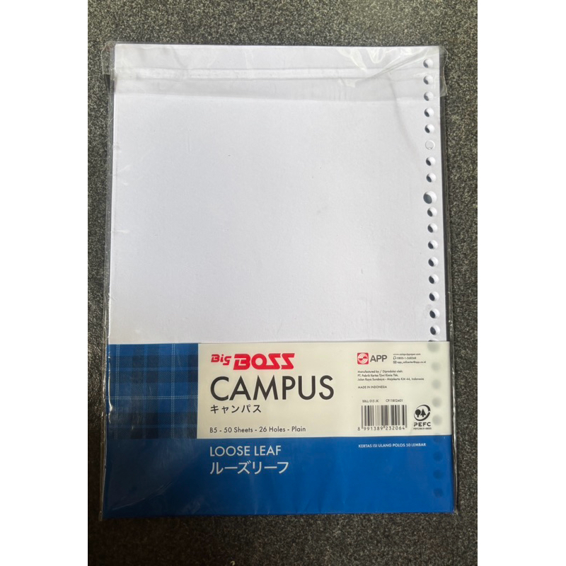 

LOOSE LEAF POLOS BIG BOSS B5 isi 50