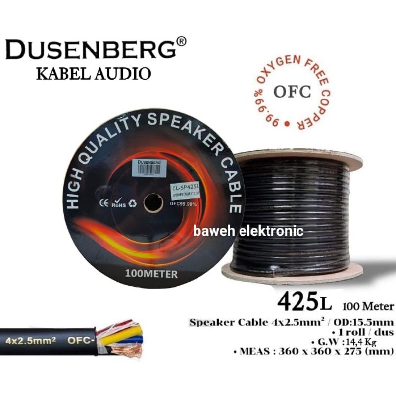 KABEL SPEAKER AUDIO 4x2,5