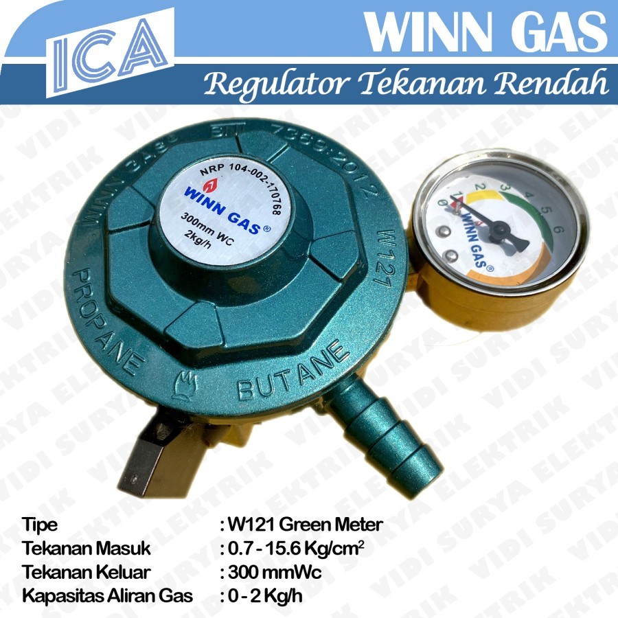 Regulator Gas Dengan Meter W 121 M Winn Gas BATAM