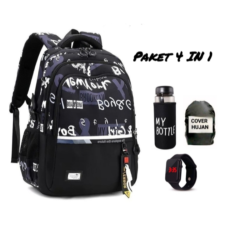 Tas estetik - Tas corak - Tas anak laki laki sd premium -Tas sekolah anak laki laki perempuan  sd da